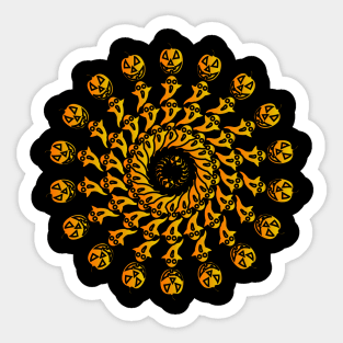 Mandala Halloween Sticker